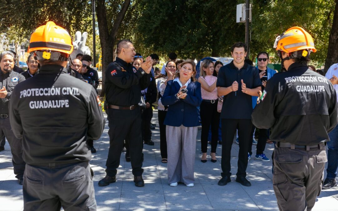 Participa Guadalupe en Simulacro Nacional de Protección Civil