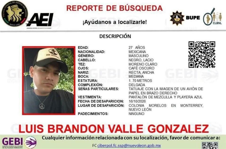 Cinco días desaparecido: continúa la búsqueda de joven arrastrado por la corriente en Monterrey